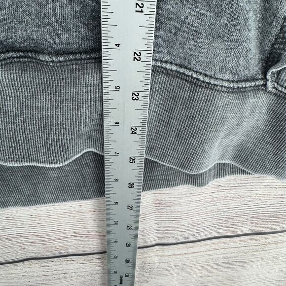 Stone Brewing V-Neck Striped Hoodie Sweatshirt Womens XL Gray Rough Seam - Picture 11 of 11